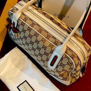 Gucci canvas Princy Boston Bag!! Great condition!